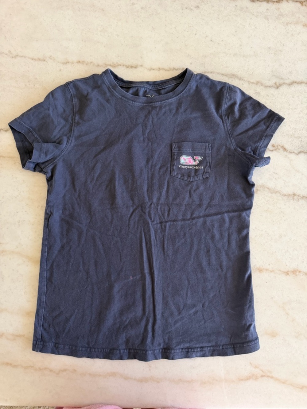 Vineyard Vines Navy Pocket Tee